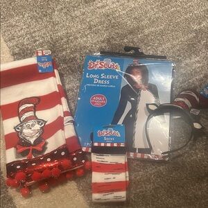 Dr. Seuss Cat in the Hat Costume Women Bundle